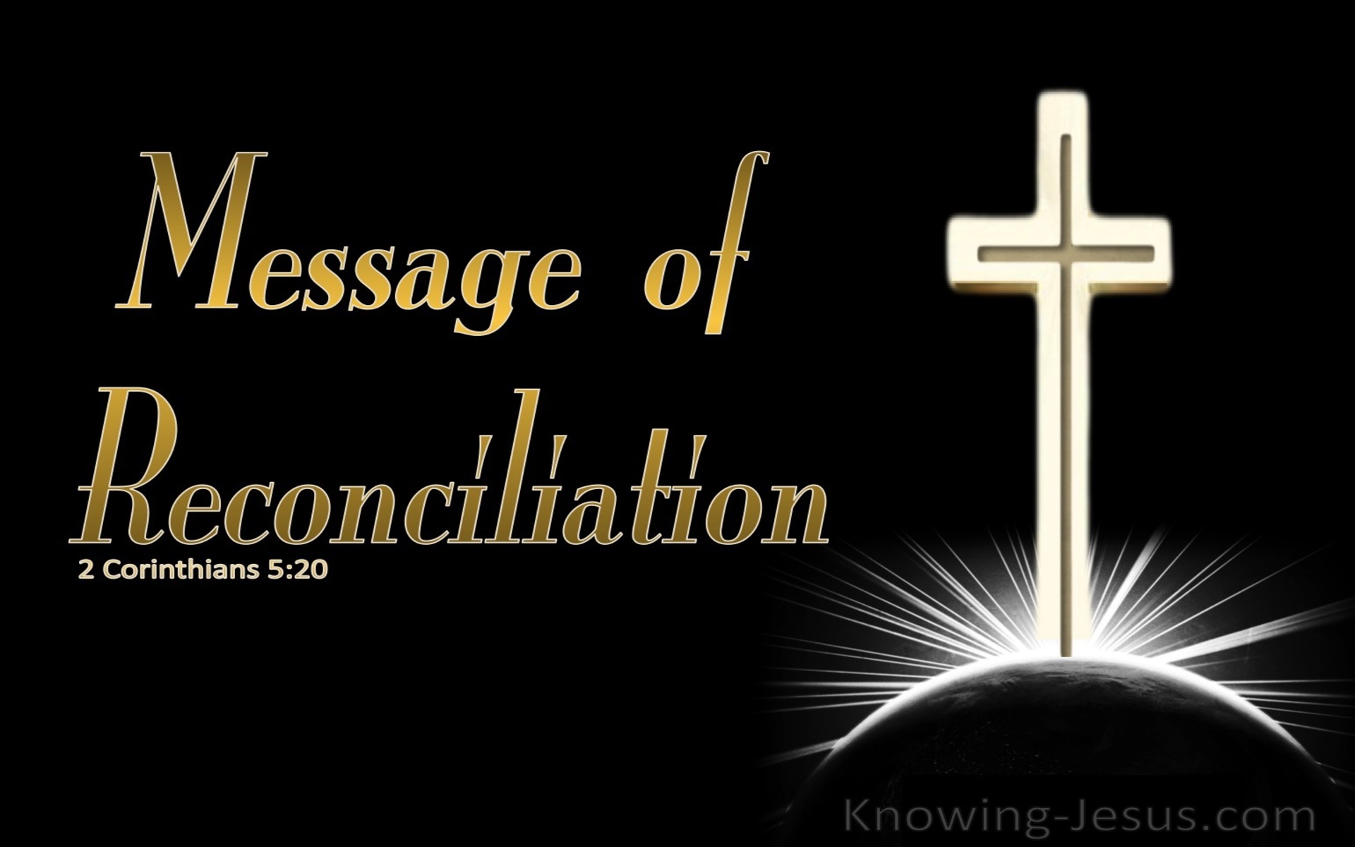 2 Corinthians 5:20 Message of Reconciliation (white)